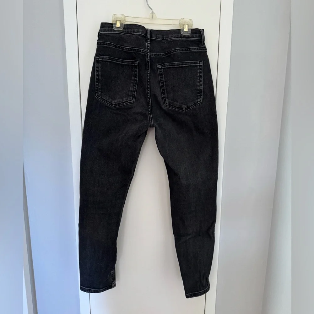 Everlane High Rise skinny jean washed black